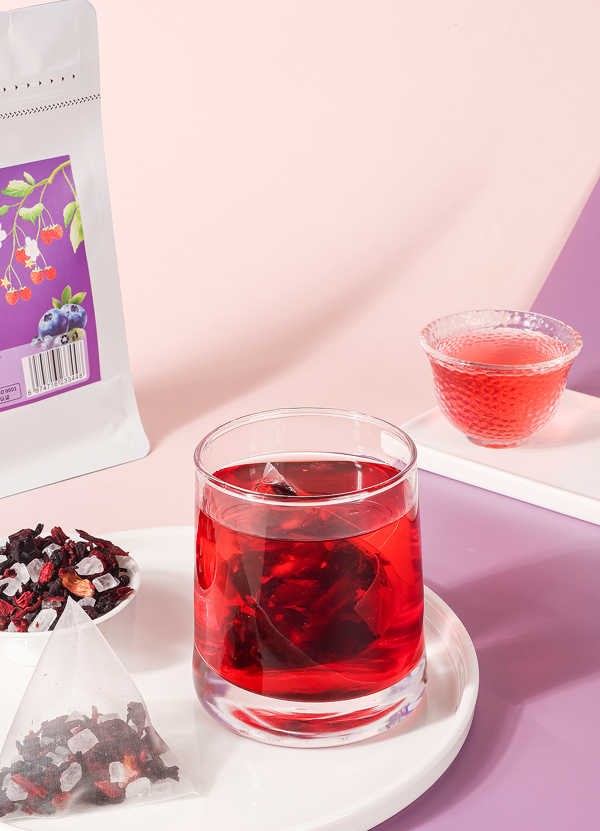 Rum Fruit Tea Blend — Roselle, Raspberry, Blueberry & Raisin Cold-Brew Tea Bags specifications