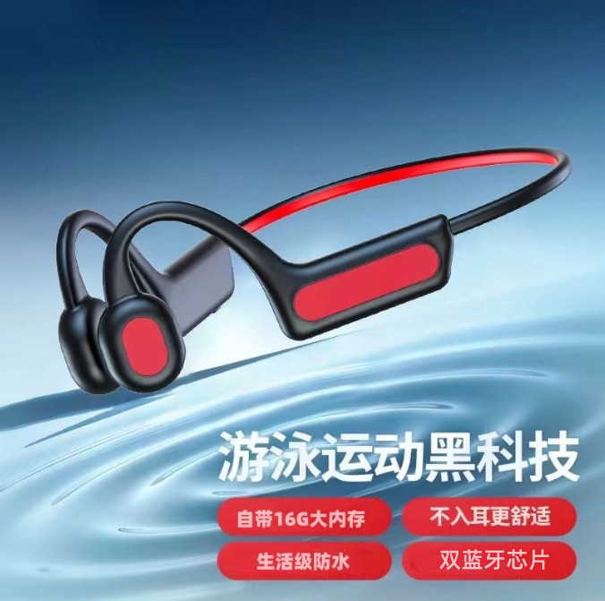 Nueva llegada 5,3 sin entrada de conducción ósea del oído auricular Bluetooth inalámbrico corriendo deportes anti-caída transfronteriza fábrica al por mayor