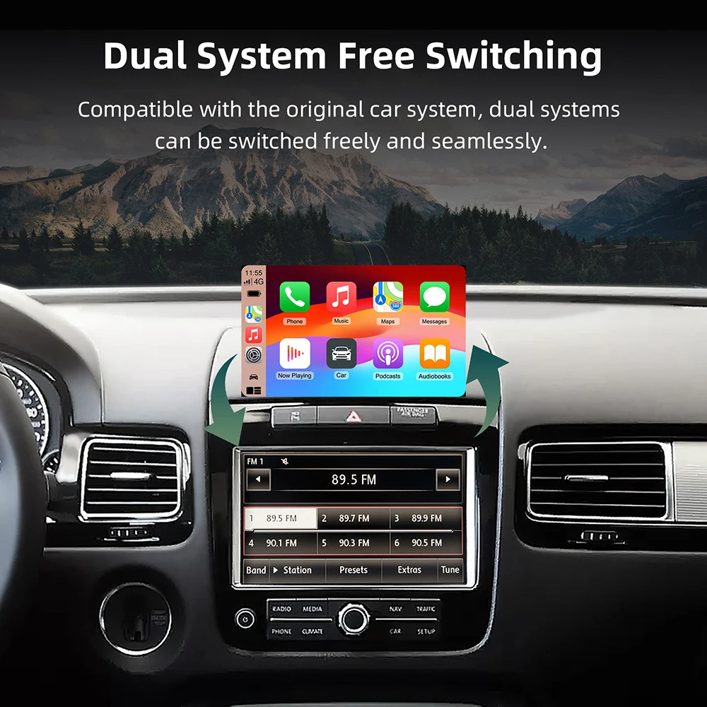 Suitable for Volkswagen Touareg/Golf7 Tiguan Touron Mib/Mib2 Wireless Carplay Android Auto
