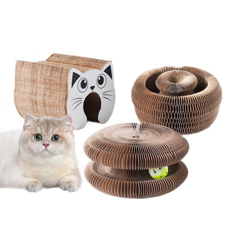风琴猫抓板窝耐磨不掉屑猫玩具自嗨解闷瓦楞纸磨爪板猫咪用品大全|undefined