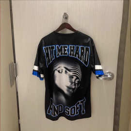外贸跨境休闲运动短袖T恤Billie Eilish Merch Jersey碧梨球衣