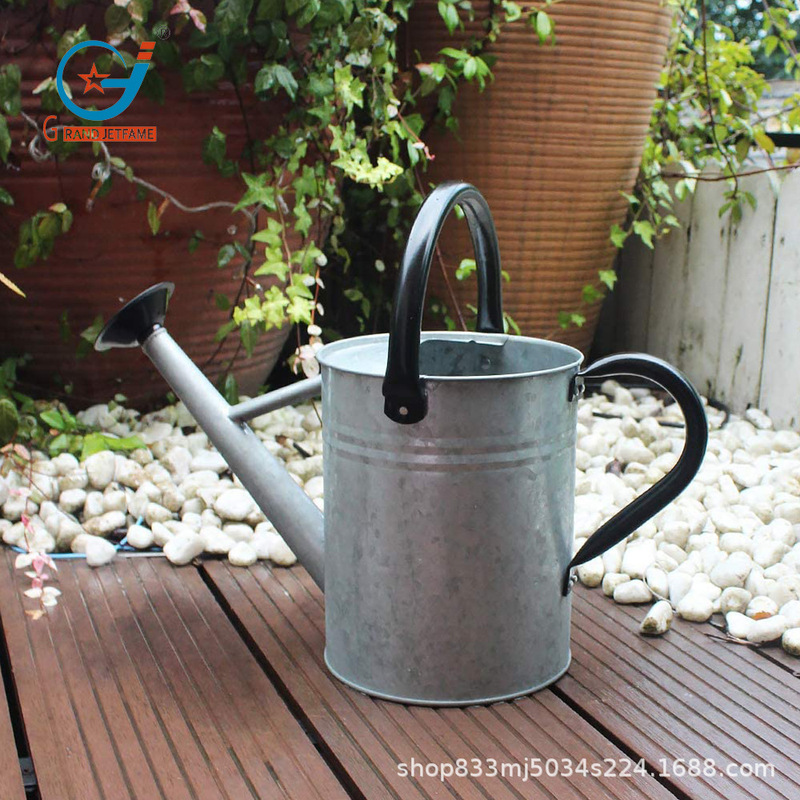 Gardening supplies vintage metal galvanized watering can watering watering flowers household removable spout movable handle