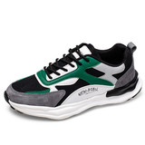 [男鞋秋季2023新款潮牌夏季透气男士休闲运动老爹透气厚底阿甘潮鞋]