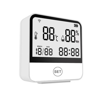 Smart Home Tuya Wifi Temperature and Humidity Sensor Tuya Wifi Temperature and Humidity Mobile App Intelligent Linkage