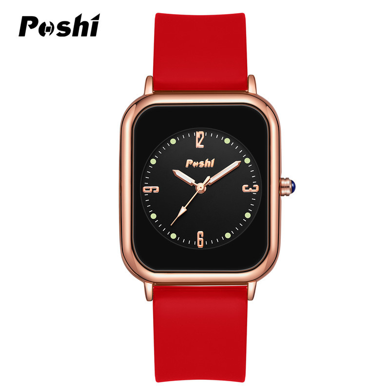 Poshi reloj mujer estudiante reloj de mujer de moda coreana simple reloj de cuarzo reloj de los hombres reloj de pareja