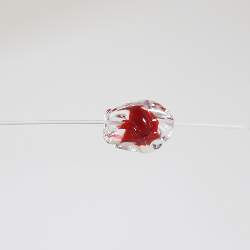 水の波紋ガラスビーズマルチカラー水の波紋ガラスルースビーズ DIY 手作りビーズ材料装飾ランプガラス|undefined