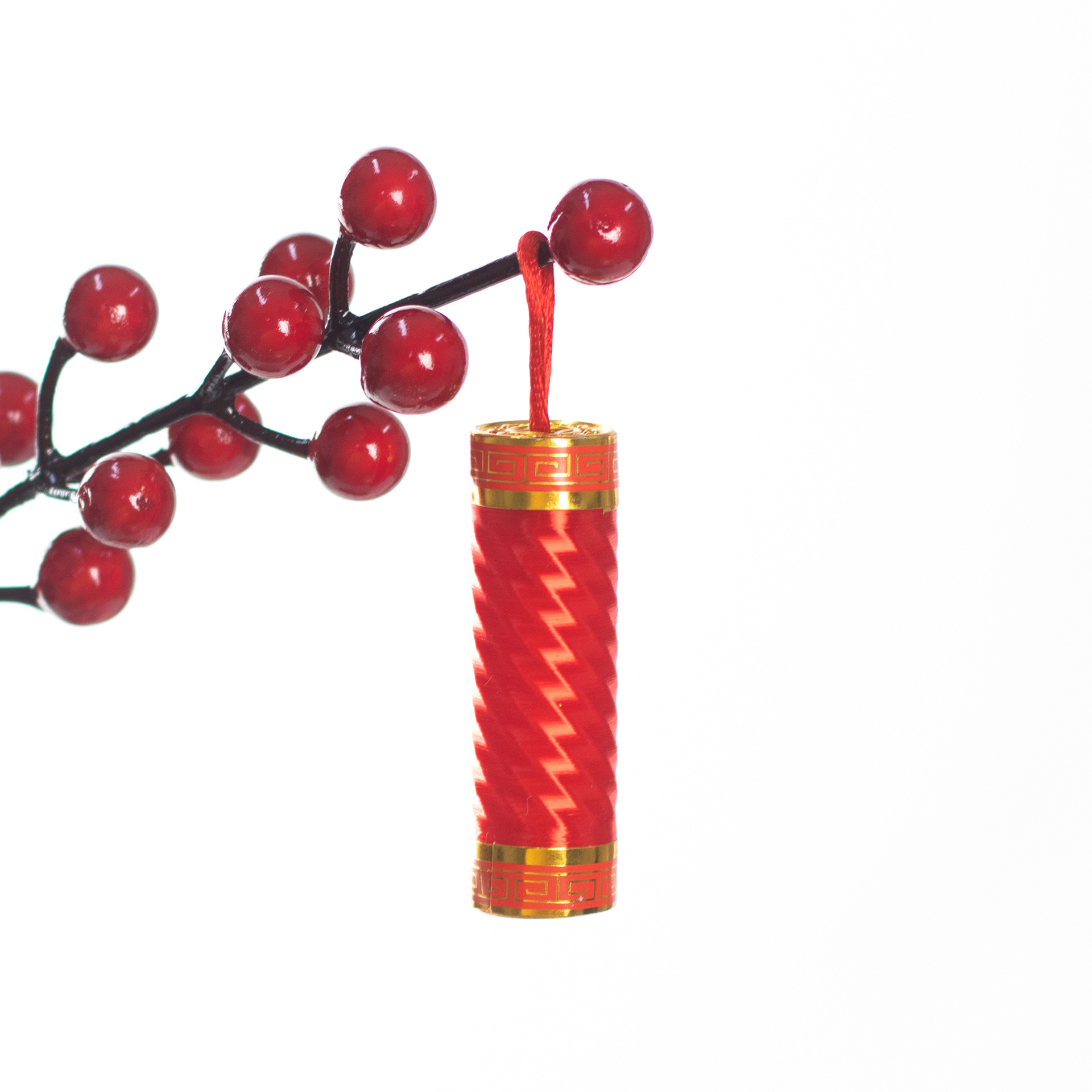 Año Nuevo bambú pequeño colgante linterna hecha a mano DIY material de cuerda colorida linterna Festival de Primavera auspiciosa escoba colgante