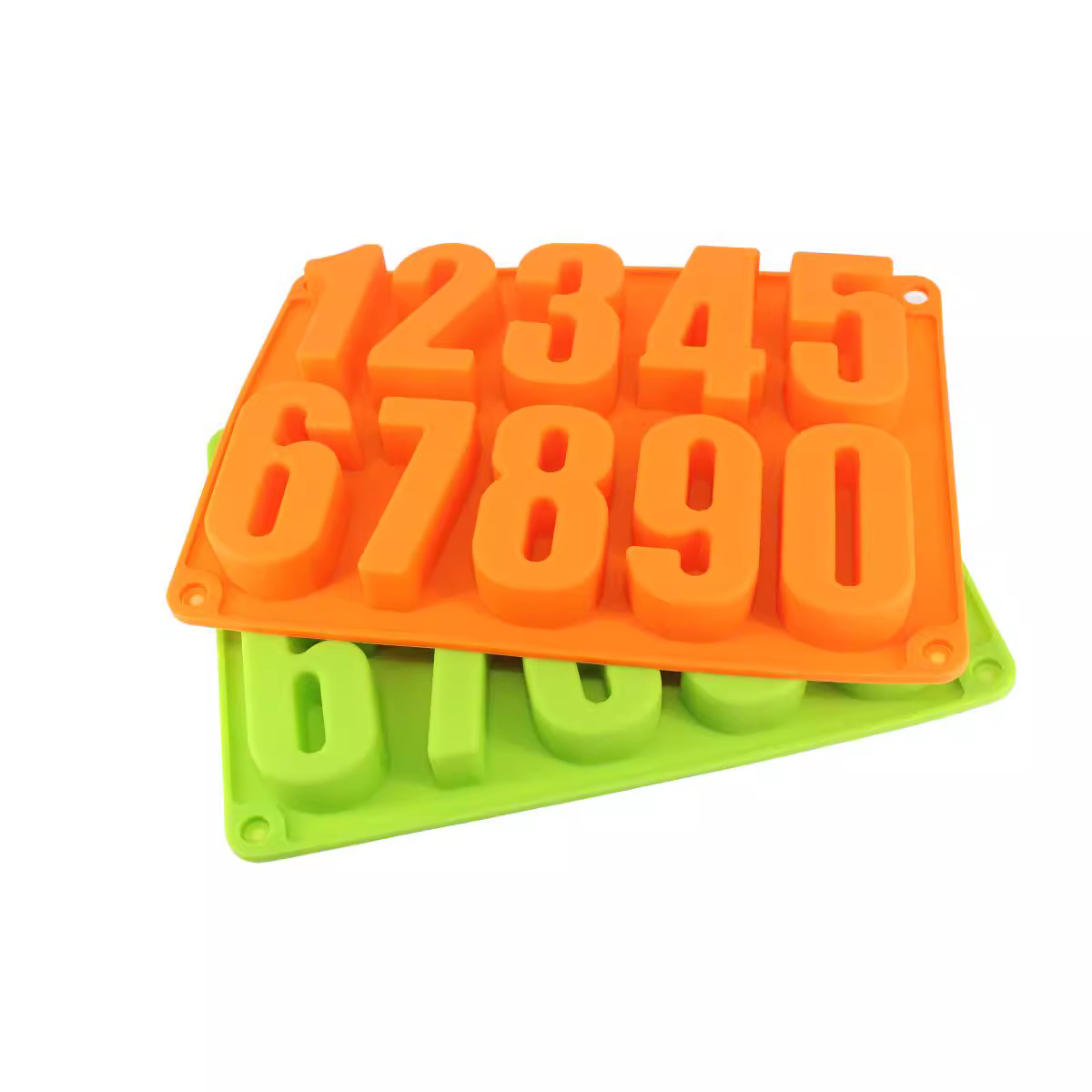 Molde de chocolate de silicona molde de chocolate digital bandeja de hielo digital de silicona molde de pastel digital