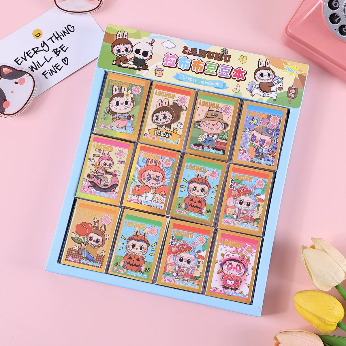 Популярная милая книга-наклейки LABUBU для нарядов, модные высококачественные наклейки для планировщика LABUBU, забавные маленькие подарки
