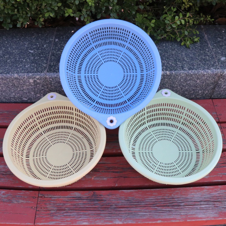 Large Kitchen Sink Vegetable Washing Basket, Thickened Plastic Fruit and Vegetable Draining Basket, Vegetable Washing Basket, Fruit and Vegetable Storage Basket