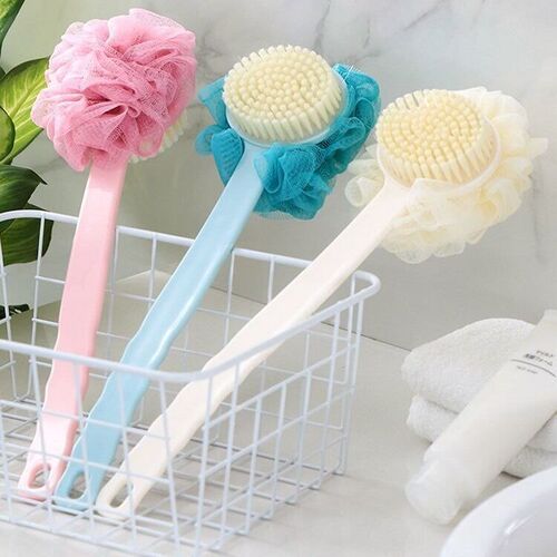 Bath artifact bath brush, back rub brush, long-handled bath towel, bath ball, adult soft-haired back bath brush, no need to ask for help