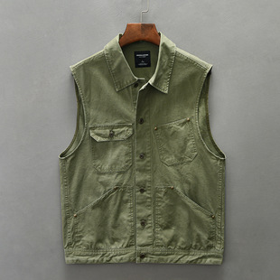 Z015 men's autumn new American retro frock casual vest a generation of hair
