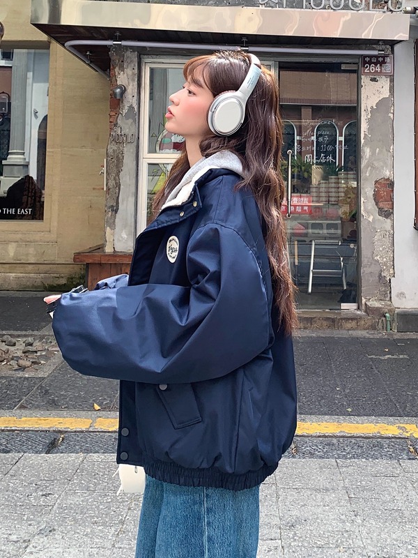 小个子棉衣棉服女2025年新款学生棉袄羊羔毛学院风超好看夹棉外套|undefined