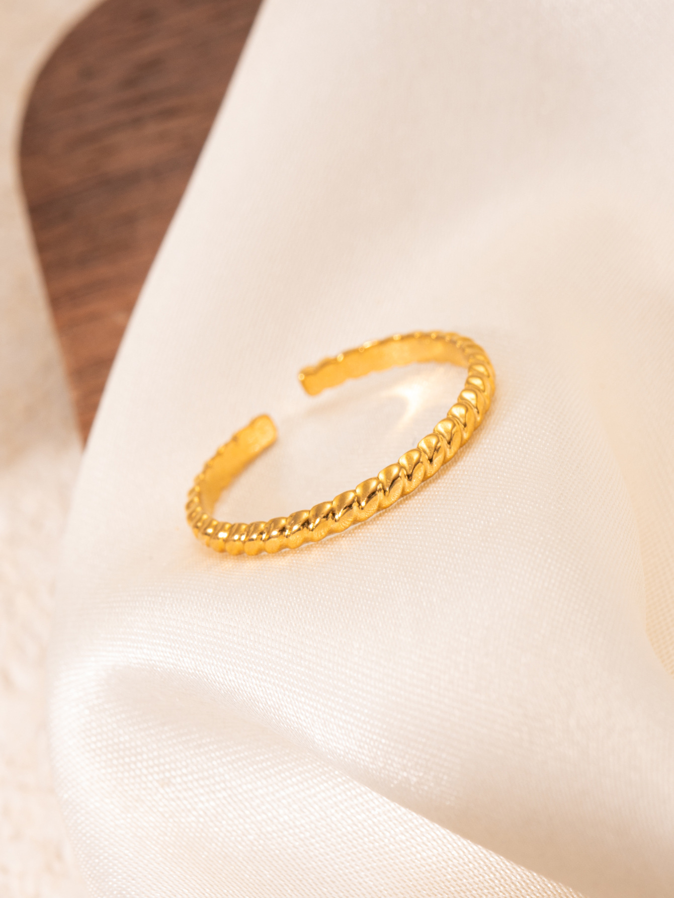 Groothandel Sieraden Vrije Tijd Eenvoudige Stijl Street High Street Bladeren Liefde Hartvorm Bloemen Titanium Staal Galvaniseren Open Ring display picture 32