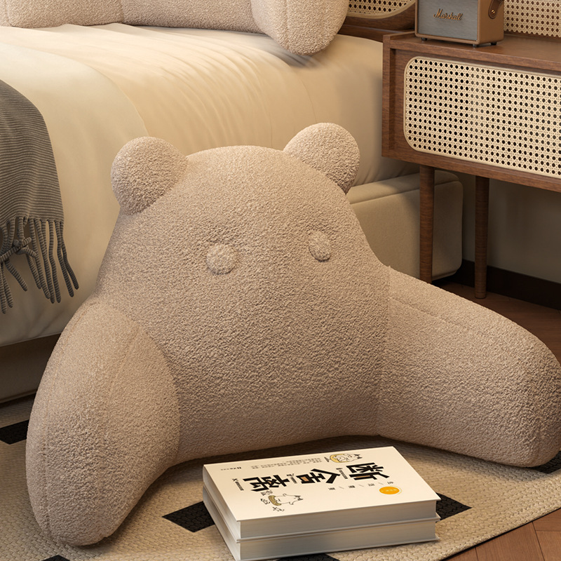 샤오샹베어-허리베개-라이트브라운