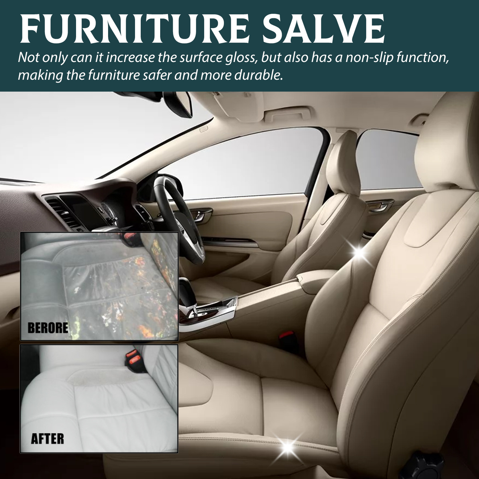 Möbel Ledersalbe Leder Lederpflege Reparaturcreme Autositz Sofa Reinigung und Wartung_voghion.com