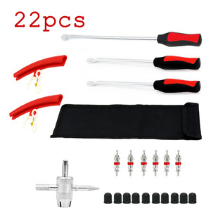 Cross-Border Tire Removal Pry Bar Set Tire Removal Tool Spoon Pry Bar Set Motorcycle Car Tire Removal Pry Bar Steel Ring Sheath