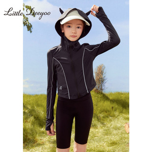 Sangluo Children's Wear Girls' Sunscreen Clothing 2024 Summer New Cool-feeling Quick-drying Breathable Slim-fit Slimming Children's Sunscreen Clothing