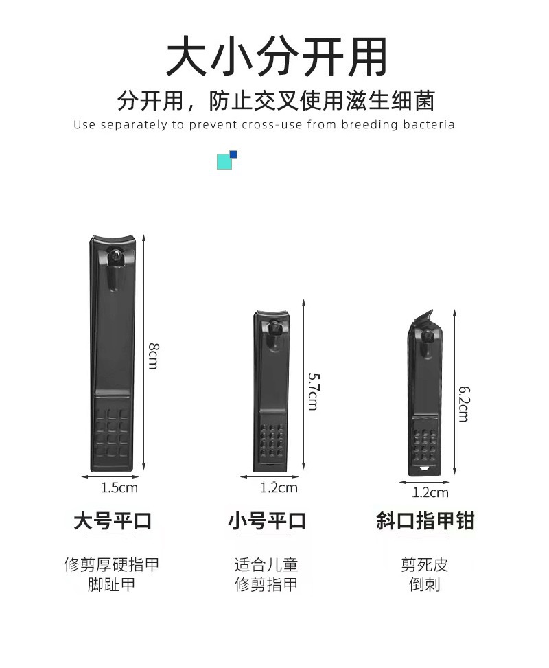 Toptan Tırnak Makası Seti Siyah 18 Parça Tırnak Bakım Özel Tırnak Makası Ayak Bakım Bıçağı Taşınabilir Manikür Aracı Tam Set