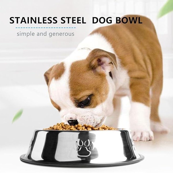 Cross -border pet stainless steel dog basin cat bowl dog rice bowl…
