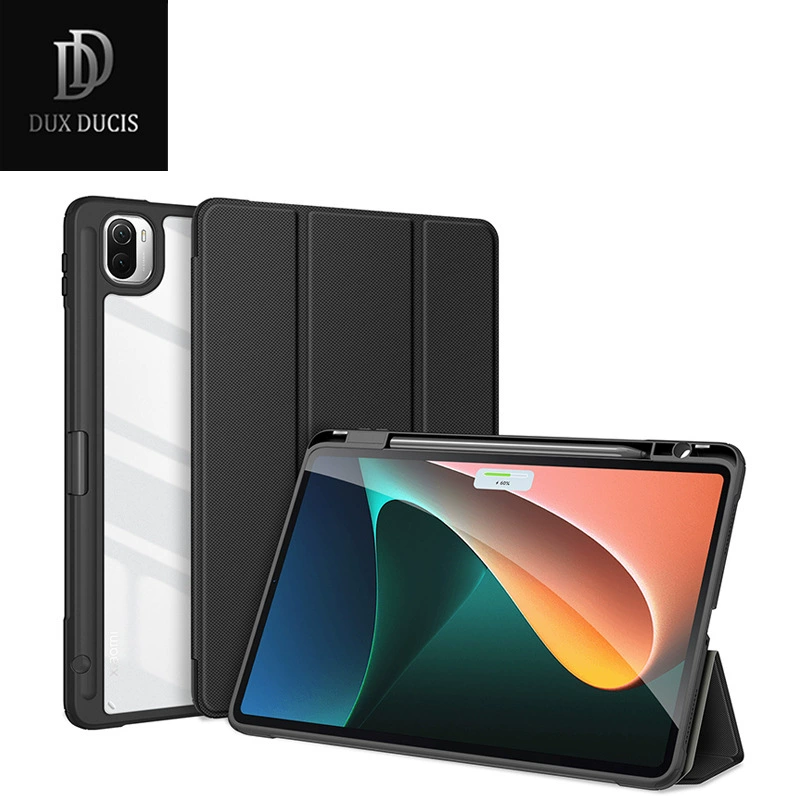 Подходящий защитный чехол для Xiaomi Pad 8Pro, трёхскладной с отделением для стилуса, модель XiaoMiPad7Pro, ощущение кожи, лёгкий защитный чехол