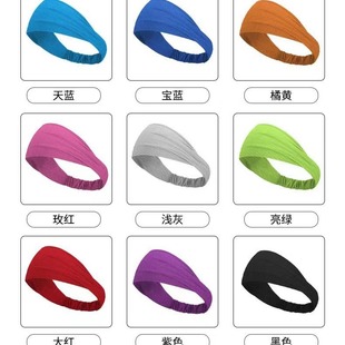 Cross-border Sweat Absorbing Quick-drying Sports Headband Running Fitness Anti-perspirant Band Breathable Headscarf Cool Feeling Cooling Elastic Hair Band