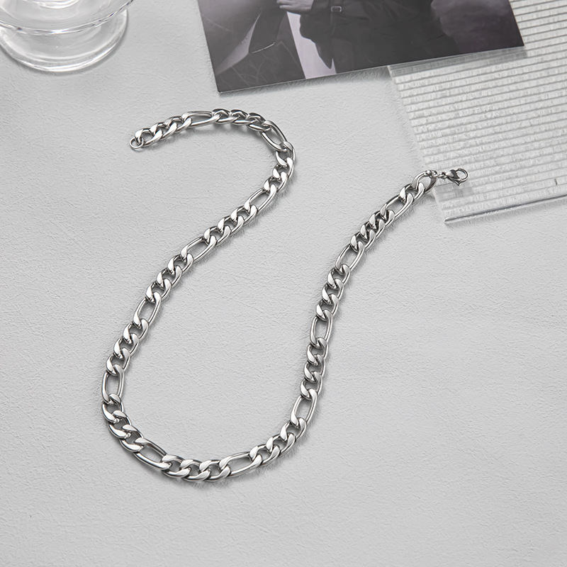 Double Layer Titanium Steel Sweater Chain For Women Elegant Style_voghion.com