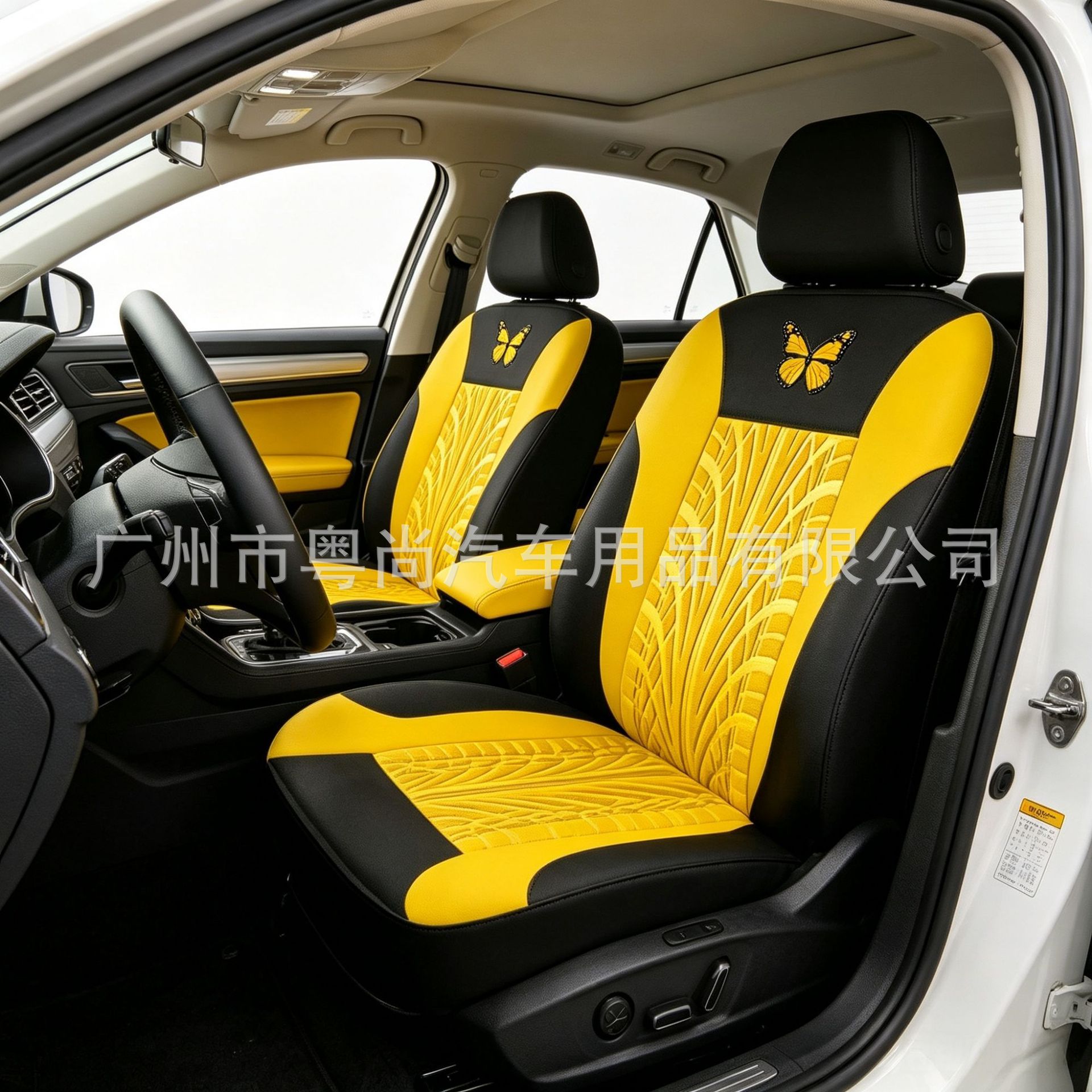 Car seat covers European and American tiktok butterfly press export Temu Amazon SHEIN manufacturer fabric seat covers