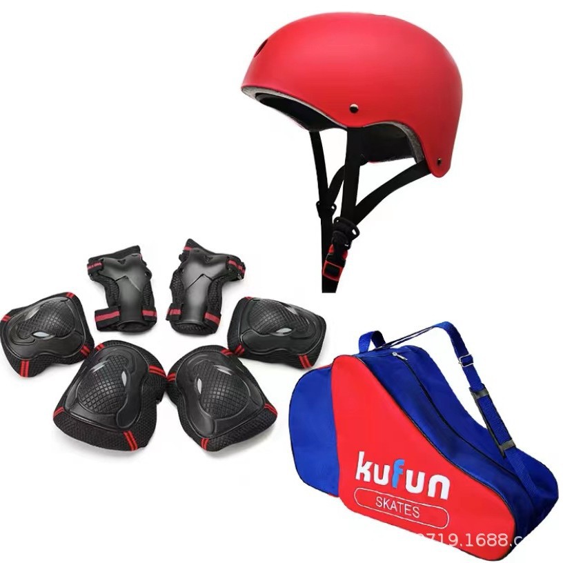 Montar el equipo de protección patinaje sobre ruedas traje de protección patinaje monopatín adulto Lu Chong zapatos de patinaje equipo de protección bicicleta rótula