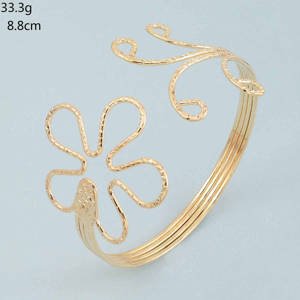 24g Weight Alloy Pendant Material No Inlaid Inlay Material arm bracelet Classification Alloy Chain Material Anniversary, Business, Travel Occasion Alloy Material Geometric Pattern All Seasons Season Women'S Gender Fashion Style Fashion Hollow Geometric Pattern Butterfly Leaf Alloy Bracelet 9
