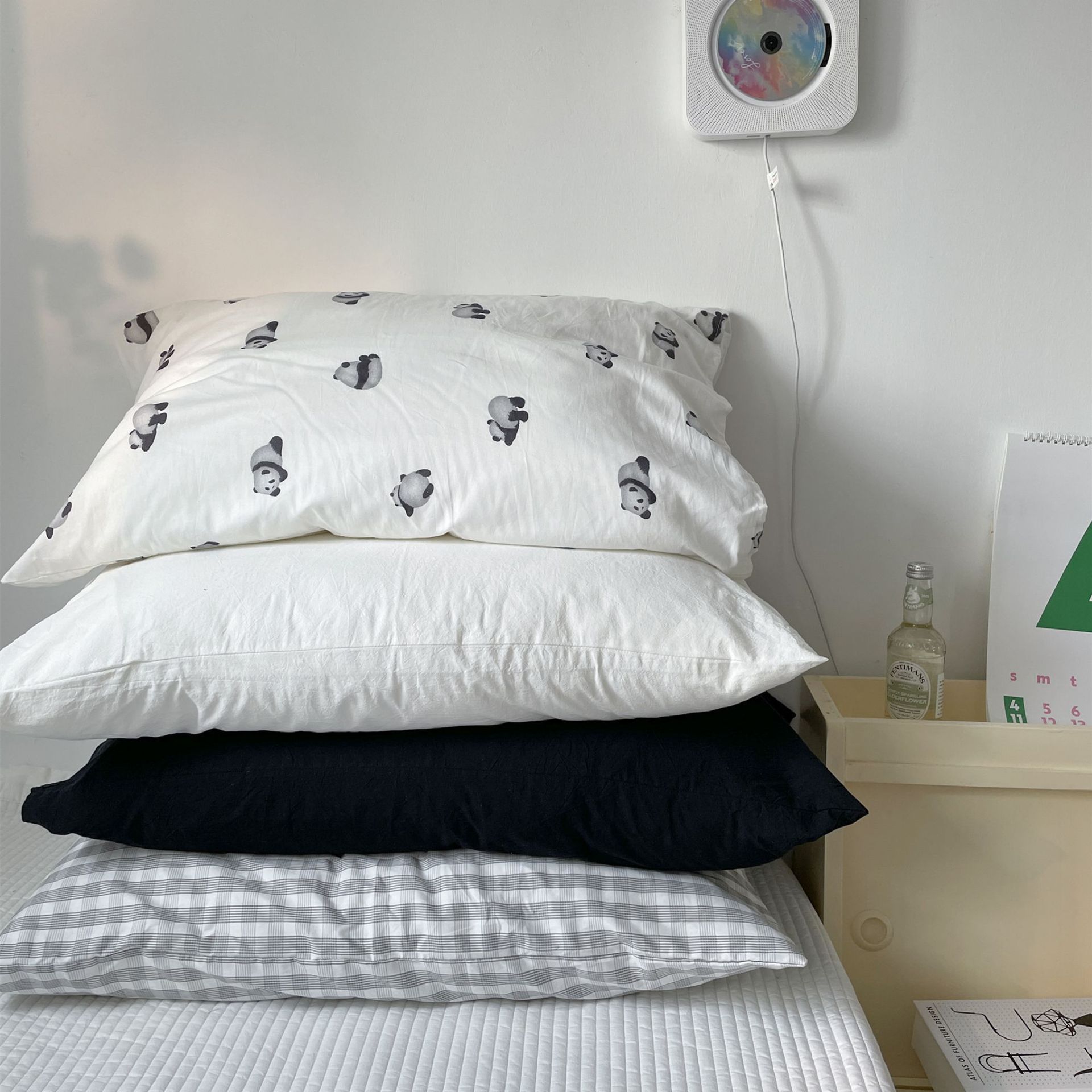 Set of 1 pure cotton all-cotton pillowcase, 48x74cm, pillow core inner cover, single pillow head, pillowcase