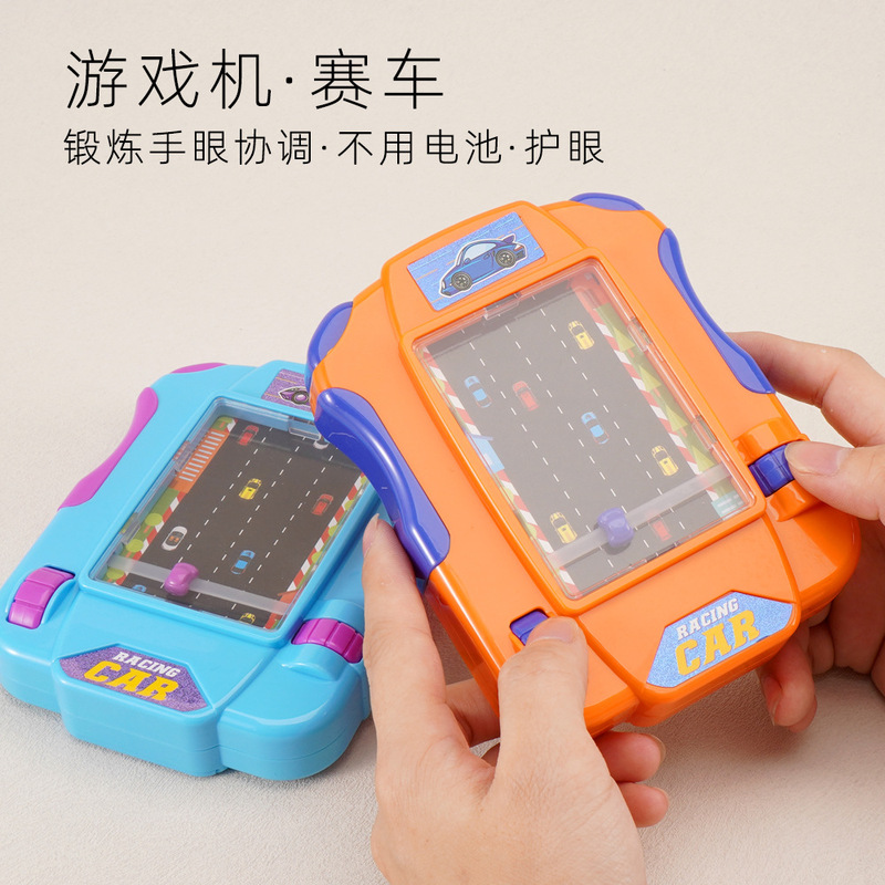 Pocket Racing Game Machine Toy Simulation Racing Car Entry Children's Educational Play Home Desktop Interactive Clearance