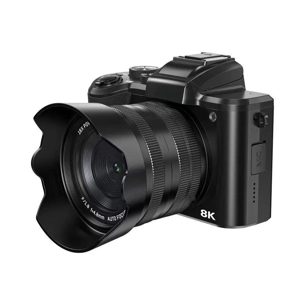 Камера 8K HD, оптический зум, передняя и задняя двойная камера, цифровой HD для путешествий студентов, можно делать селфи