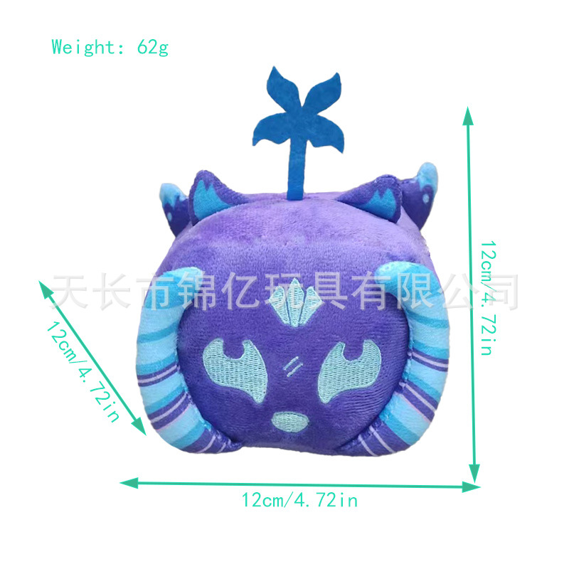 Nuevo producto transfronterizo Devil Fruit Toy bloxfruit juego periférico muñeco de peluche caja de muñecas en stock