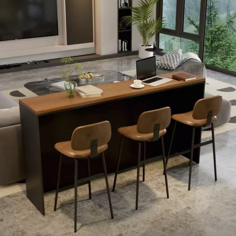 Solid Wood Bar Table, Home Balcony, Narrow Table Against the Wall, Long Table, Living Room Partition, Coffee Table, High Table and Chair Combination
