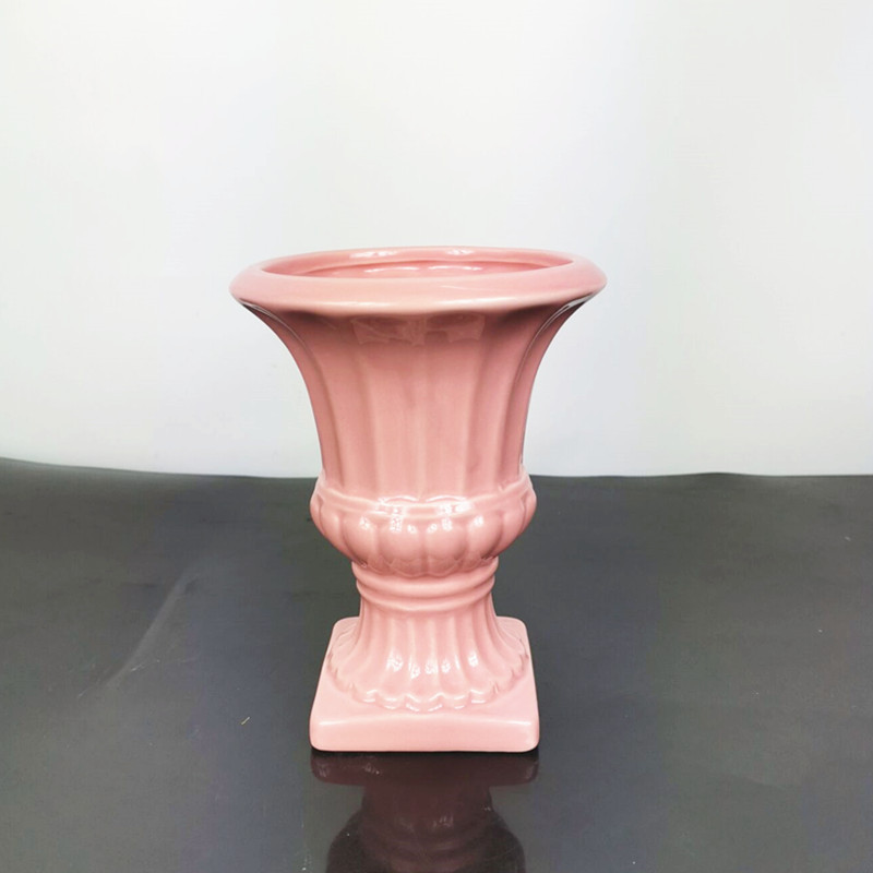 트로피 꽃병 핑크