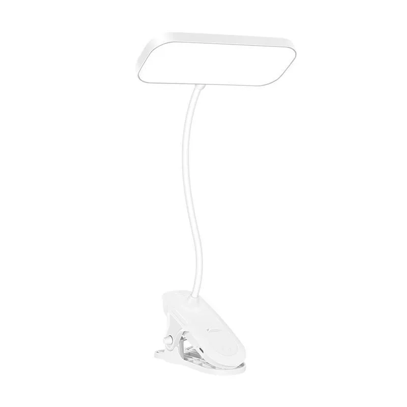 LED-клип-светильник настольный — атмосферная ночная подсветка для детей, клип на стол, перезаряжается или работает от сети, 3 яркости и 3 температурные окраски