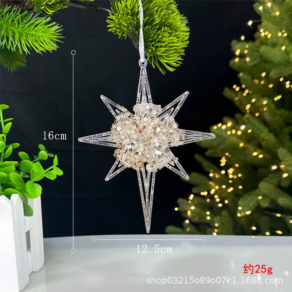 Champagne crystal three-dimensional North Star