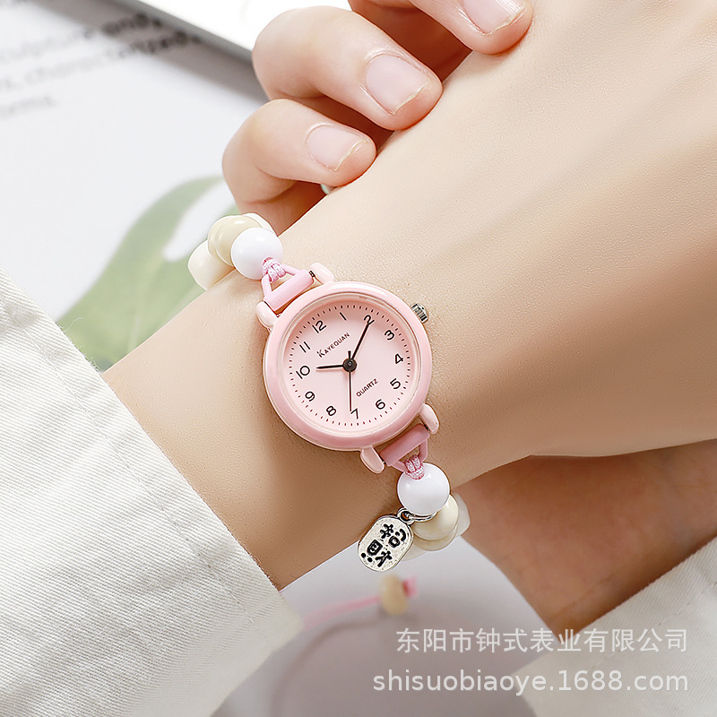 Dopamine Milk Handmade Women's Bracelet Watch, Artistic and Simple, Girls' Best Friend Watch, Niche Student Watch Dopamine Milk Handmade Women's Bracelet Watch, Artistic and Simple, Girls' Best Friend Watch, Niche Student Watch