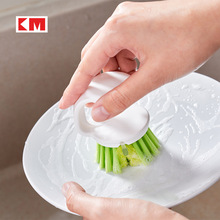 KM.锅刷厨房清洁刷家用去污洗锅刷洗碗盘刷可挂式水槽灶台清洁刷