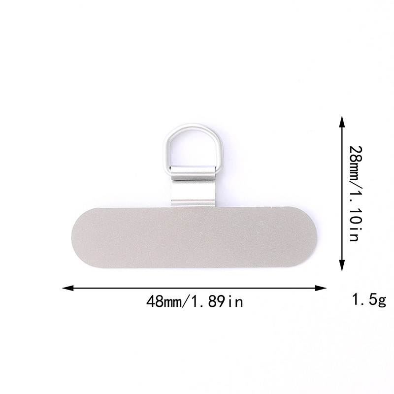 Nuevas juntas de teléfonos móviles tarjetas de acero inoxidable de metal 360 grados clip giratorio anti-perdida juntas de cuerda de teléfono móvil