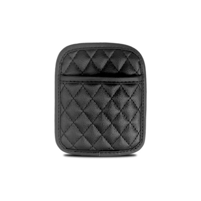 Car adhesive storage bag seat gap everywhere leather car supplies car storage box storage bag mobile phone (Car storage bag/box) - small-size-black