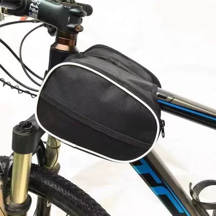 Bicycle bag, front frame bag, mountain bike bag, phone top tube bag, waterproof hanging bag, cycling zipper bag, saddle bag