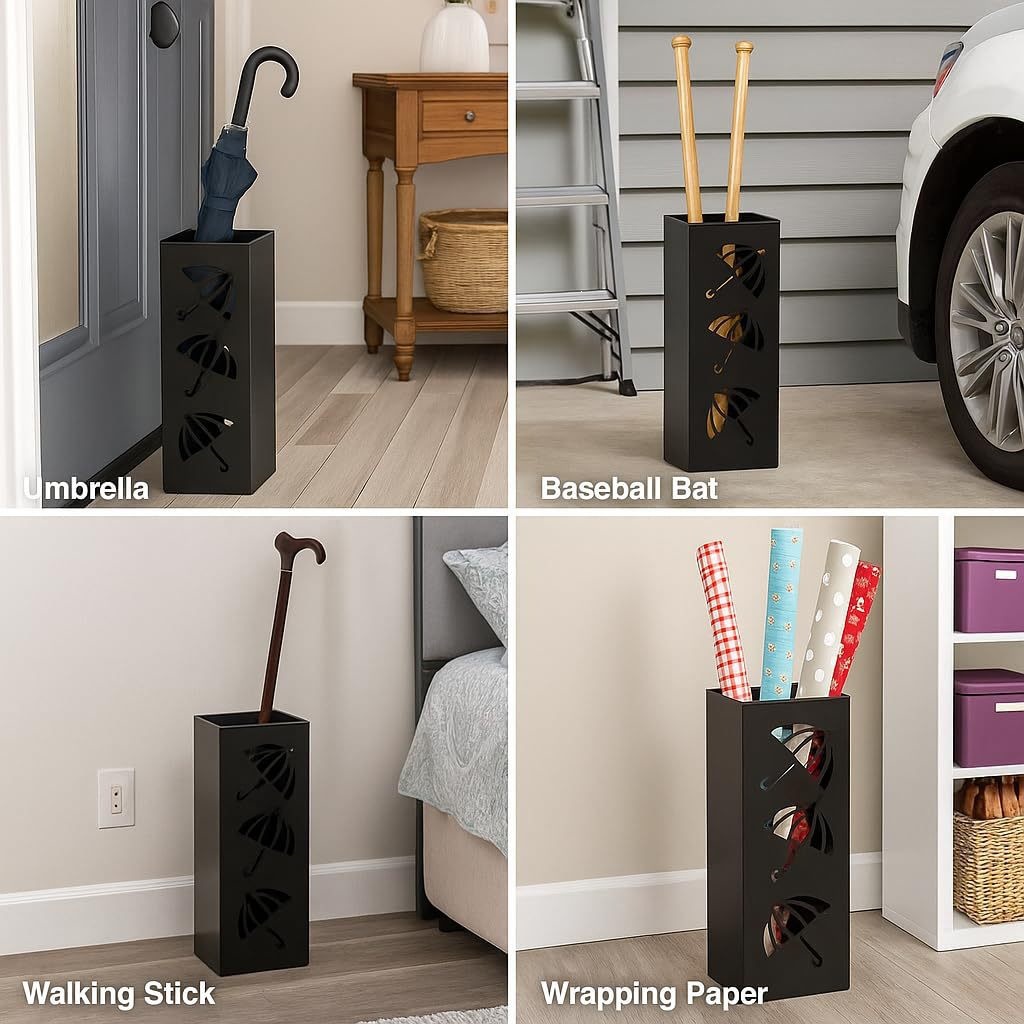 Metal umbrella stand for entryway, decorative piece for living room entrance, creative umbrella storage rack, wholesale