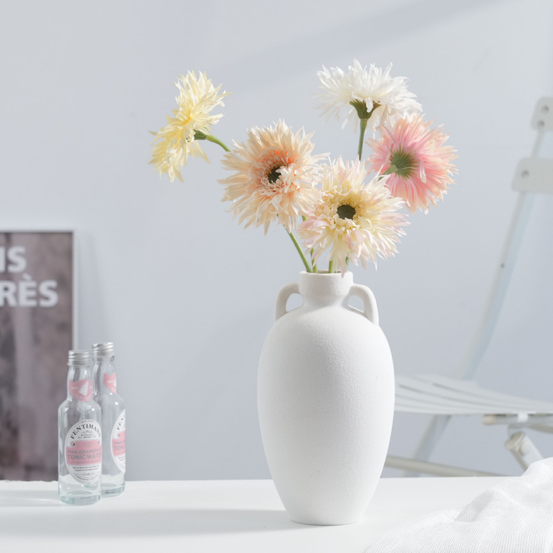 Artificial Flower I Brushed African Chrysanthemum Fulang Chrysanthemum Home Decoration Hotel Soft Decoration Table Flower Cross-Border Hot Selling Artificial Flower