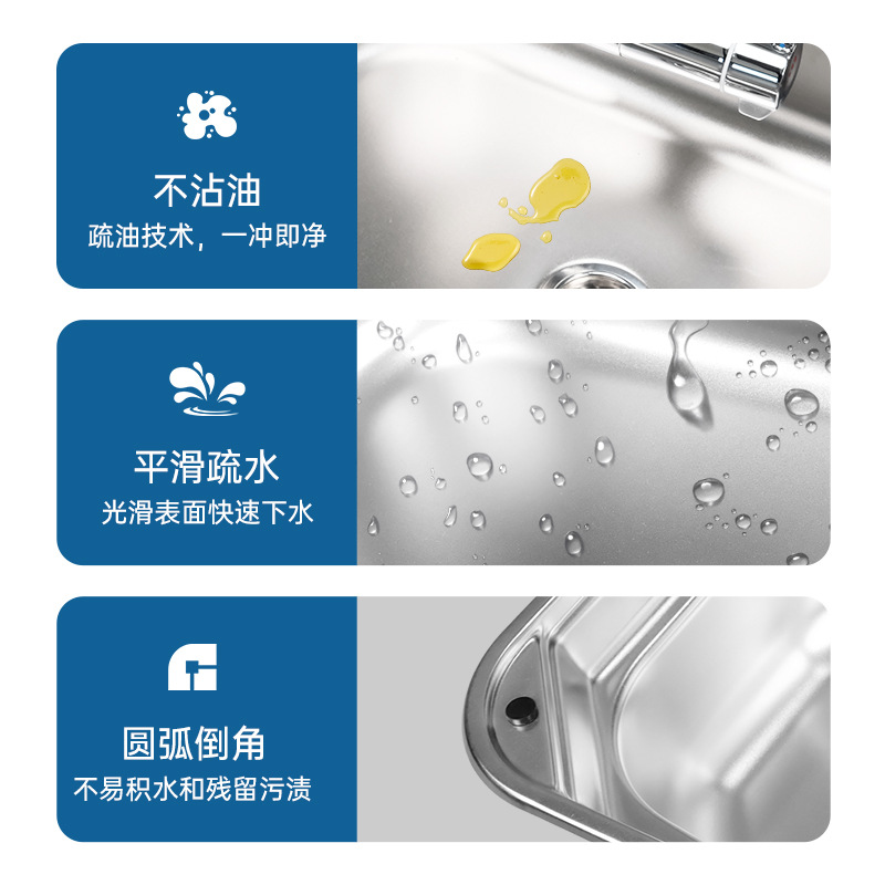Cocina y baño Guangrun para vehículos recreativos con tapa de vidrio fregadero de acero inoxidable lavabo de verduras horizontal y vertical se puede GR-566A/B