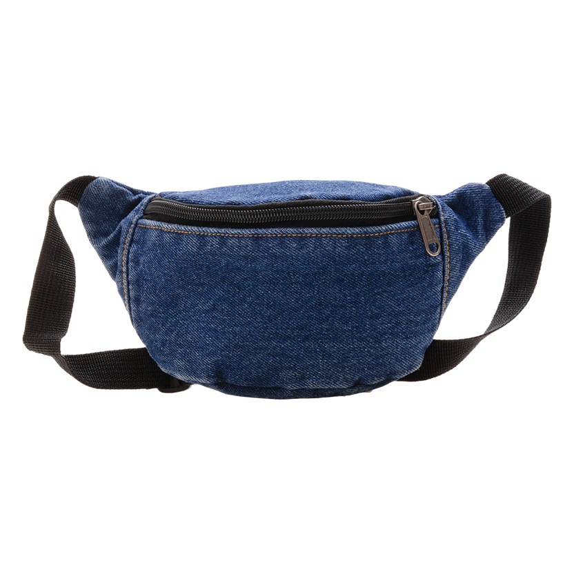 Bolsos infantiles simples ociosos niñas 2025 nuevos niños jeans bolsos de pecho pequeño bolsos de cintura bebé