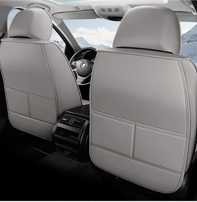 Car Seat Cushion, Waist Support, Wing Protection, Five-Seater Four-Season Cushion, All-Inclusive Seat Cover, Seat Cushion, Nappa Leather, Amazon Europe and America Cross-Border