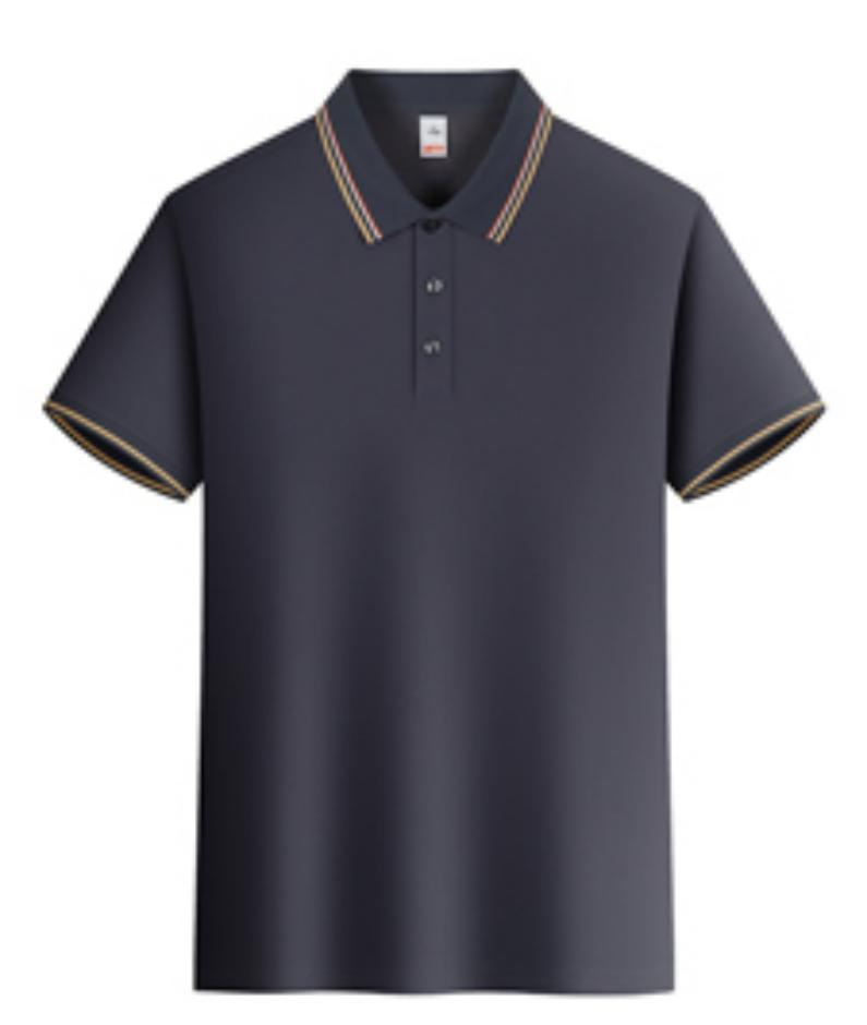 2025 verano fresco, transpirable, ligero, lujo, fragancia, algodón de imitación, solapa de color sólido, camisa POLO en vivo, camiseta de manga corta