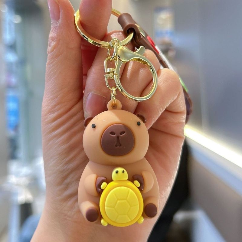 カピバラのカピバラのテーブルの上の小さい置物のミニ情緒の安定のステーションの解凍の装飾品は女子の神器を癒します。|undefined